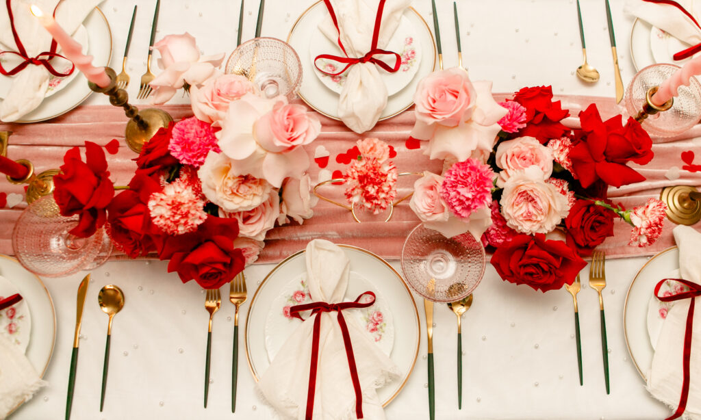 Pink and Red wedding color palette