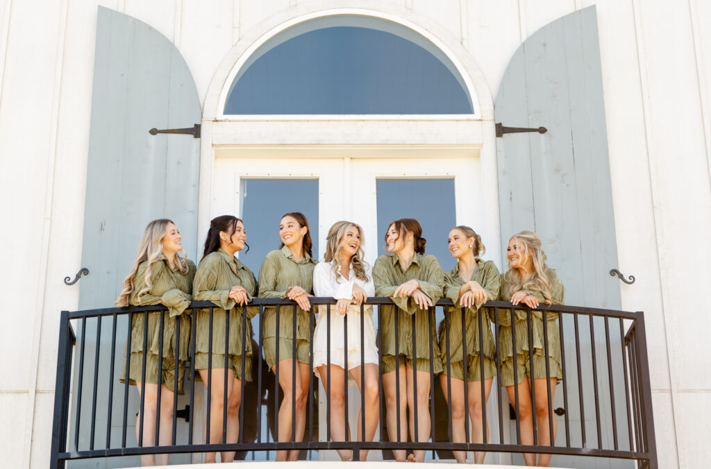 The French farmhouse venue balcony